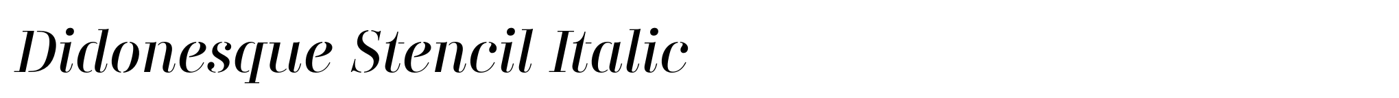 Didonesque Stencil Italic image